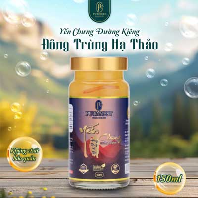 Yến Chưng Thượng Hạng Đường Kiêng Đông Trùng 150ml 35%